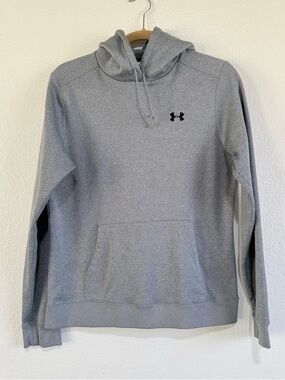 Under Armour Men's Blue Grey Hooded Pullover Sweatshirt Medium